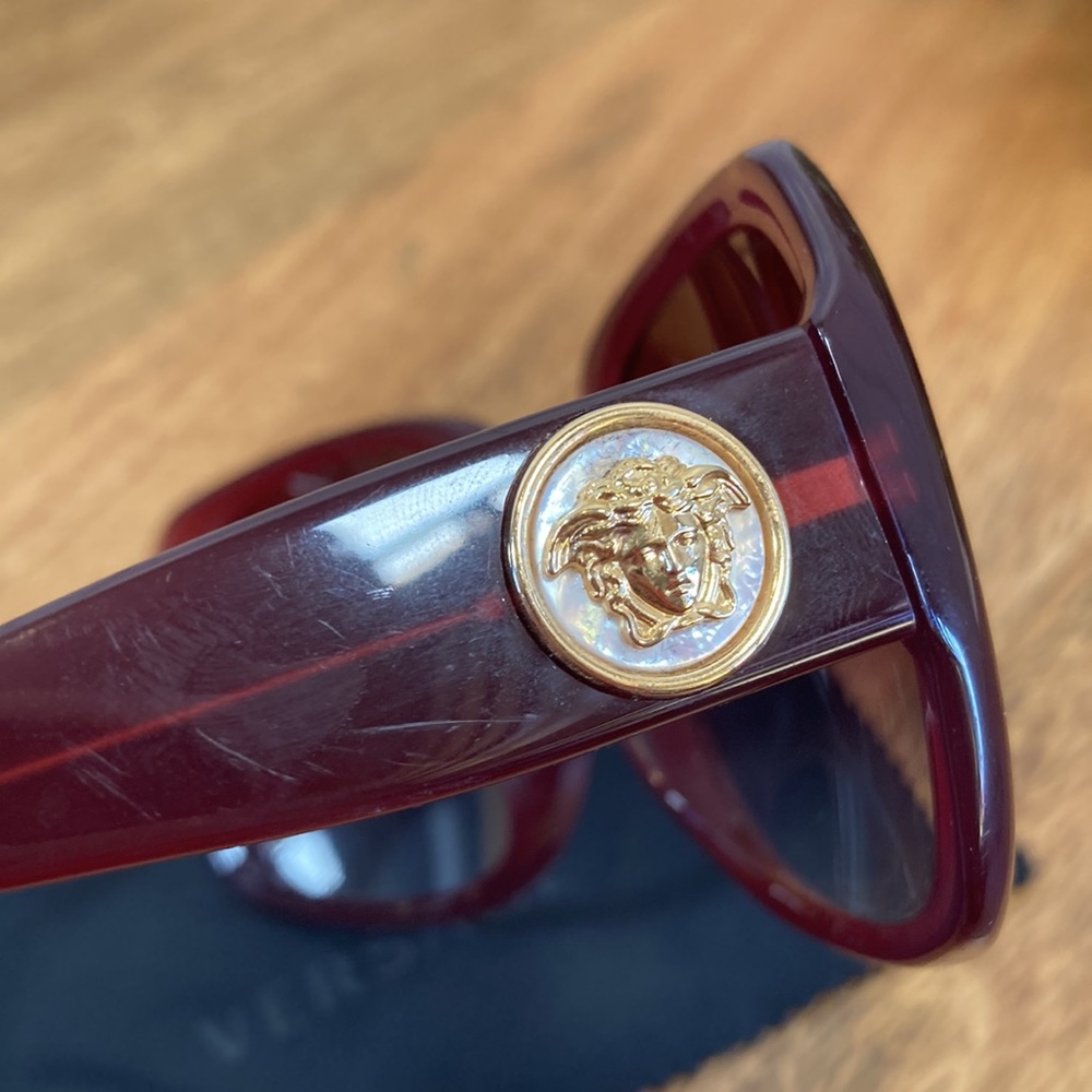 Versace Limited Edition 4224K Burgundy Sunglasses - Picture 4 of 11